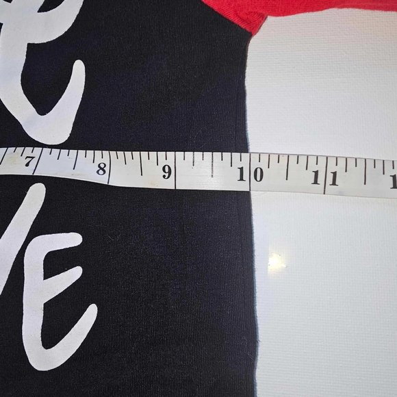 5/20 Chuyg Toddler with Red Long Sleeve "Love" black top - Picture 2 of 8